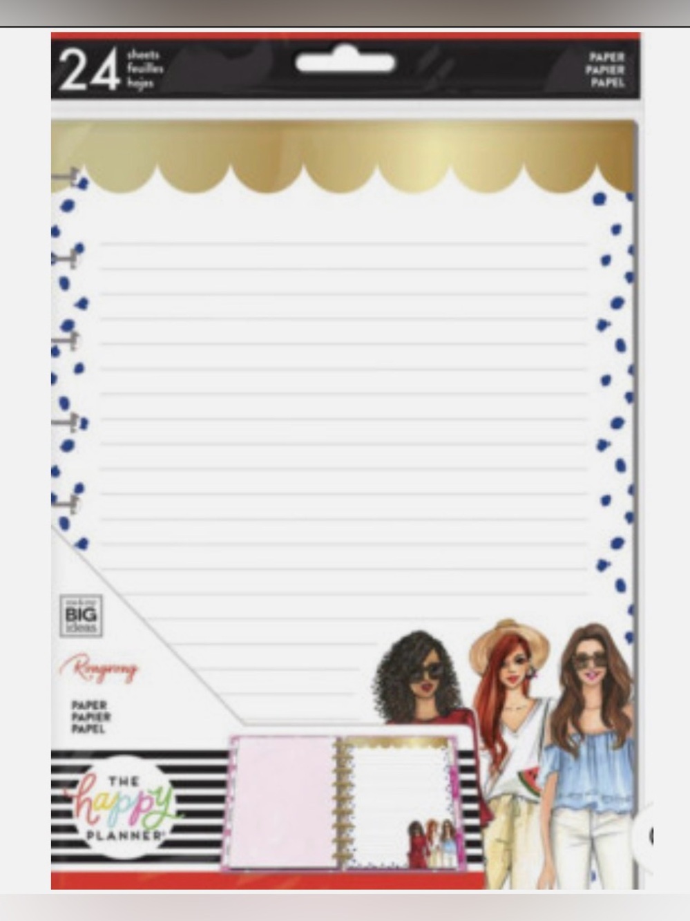 The Happy Planner Rong Rong Lined Note Paper